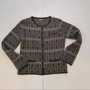 Anthropologie One Girl Who Gray Cardigan
